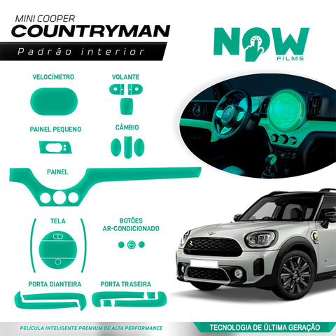 Kit Película Proteção Interna MINI COOPER S COUNTRYMAN (A PARTIR DE 2021)