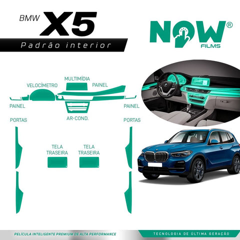 Kit Película Proteção Interna BMW X5 2014 a 2018