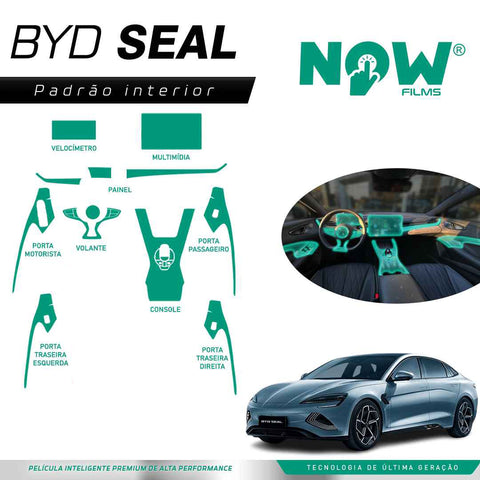 Kit Película Proteção Interna PROLINE BYD SEAL a partir 2023