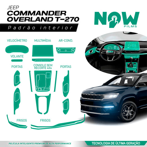 Kit Película Proteção Interna JEEP COMMANDER OVERLAND T270