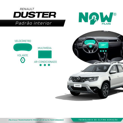 Kit Película Proteção Interna RENAULT DUSTER (A PARTIR 2021)