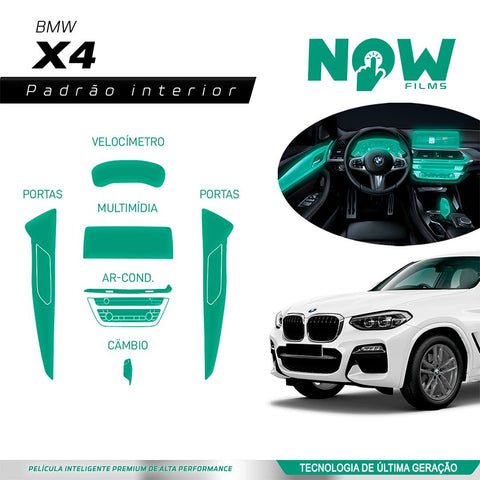 Kit Película Proteção Interna BMW X4 2016 a 2021