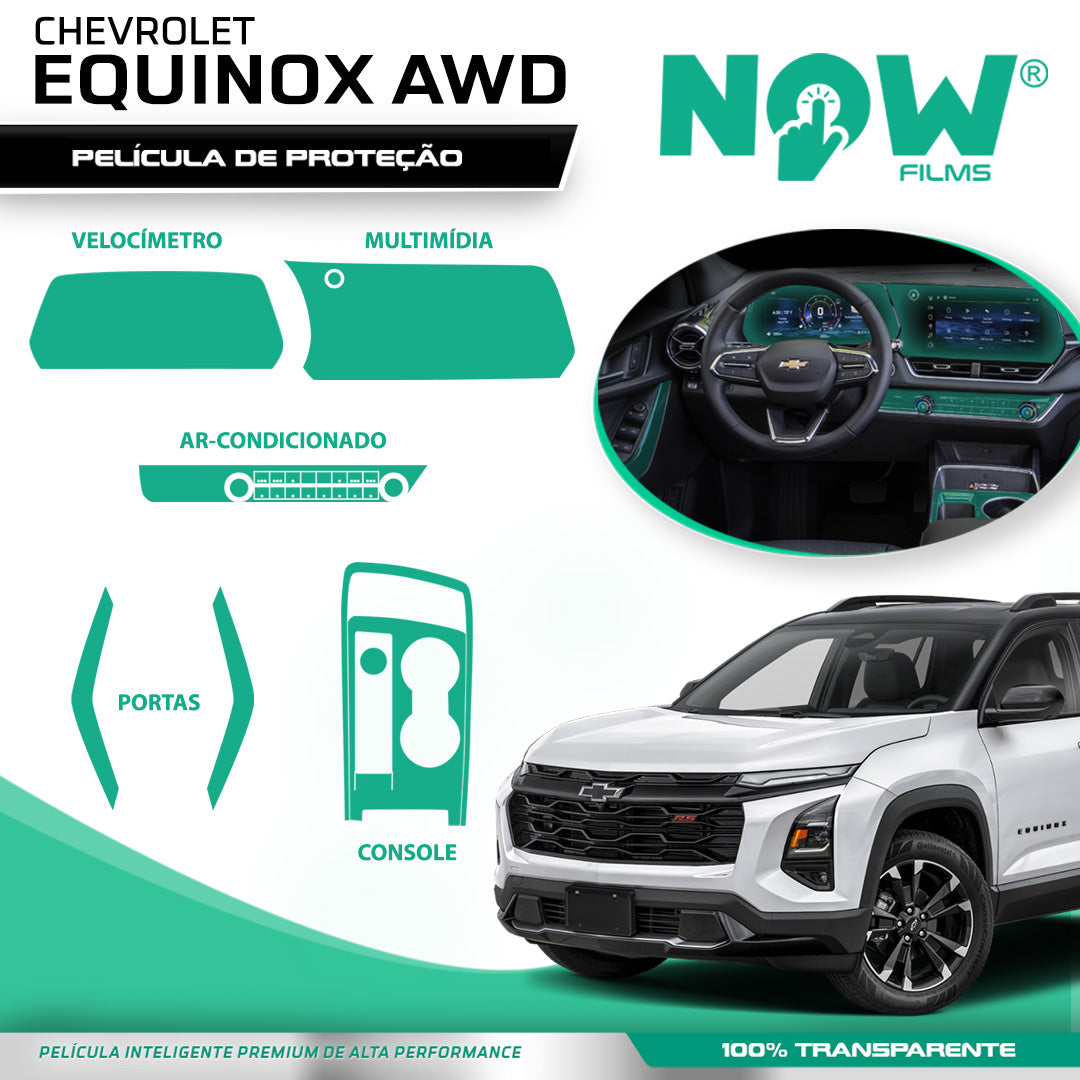Kit Película Proteção CHEVROLET EQUINOX AWD a partir 2025