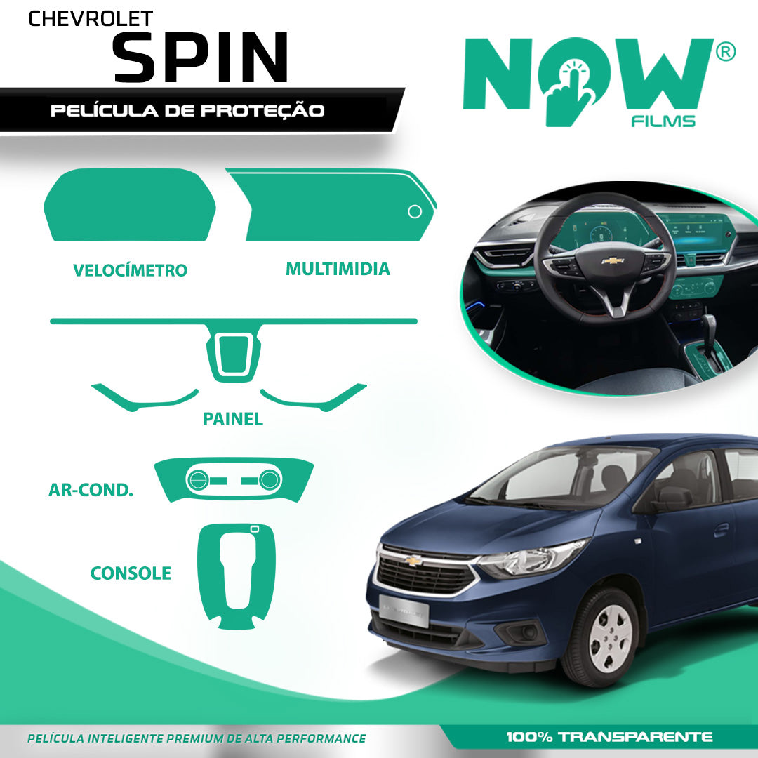 Kit Película Proteção interna CHEVROLET SPIN a partir 2024