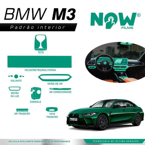 Kit Película Proteção Interna BMW M3 (A PARTIR DE 2022)