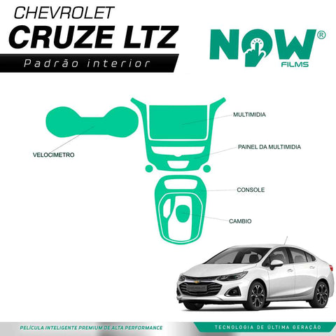 Kit Película Proteção Interna CHEVROLET CRUZE a partir 2021
