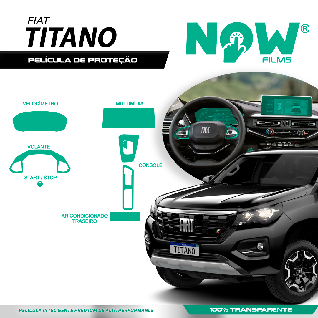 Kit Película Proteção FIAT TITANO a partir 2025