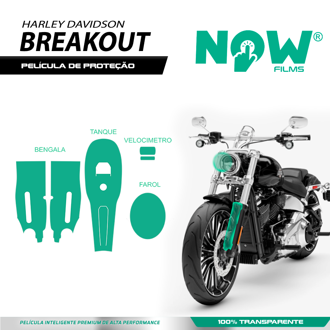 kit Película Proteção HARLEY-DAVIDSON SOFTAIL BREAKOUT 2024+