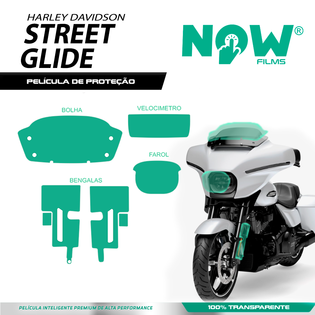 Kit Película Proteção HARLEY-DAVIDSON STREET GLIDE 2024+