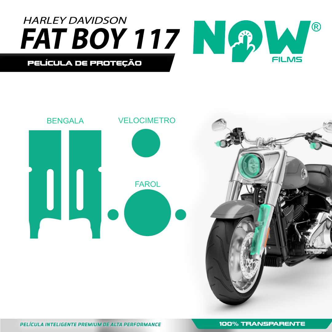Kit Película Proteção HARLEY-DAVIDSON FAT BOY 117 2025+