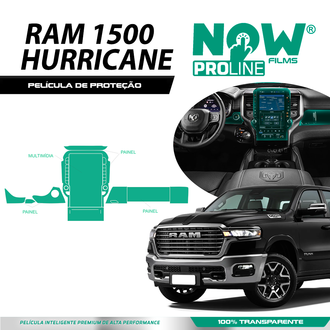 Kit Película Proteção RAM 1500 HURRICANE a partir 2025