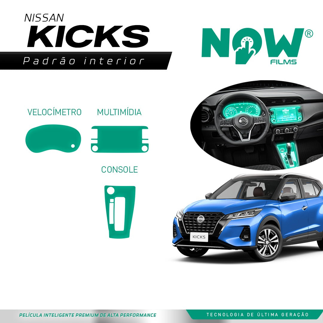 Kit Película Proteção NISSAN KICKS EXC / ADV (A PARTIR 2022)