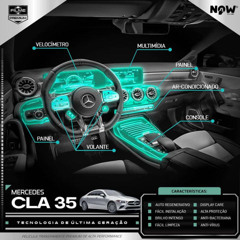 Kit Película de Proteção MERCEDES CLA35 (A PARTIR DE 2021)