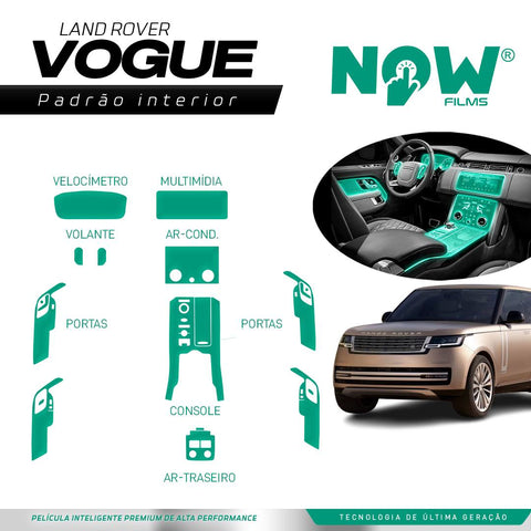 Kit Película Proteção Interna LAND ROVER VOGUE (2019 À 2021)