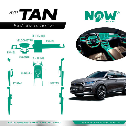 Kit Película Proteção Interna PROLINE BYD TAN a partir 2022