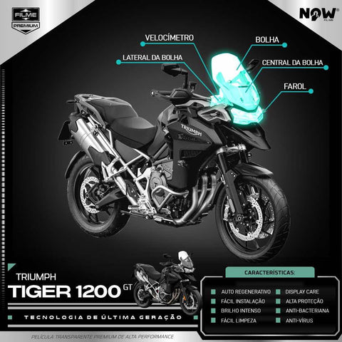 Kit Película Proteção Externa TRIUMPH TIGER 1200 (A PARTIR 2022)