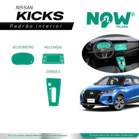 Kit Película Proteção Interna NISSAN KICKS (A PARTIR DE 2022)