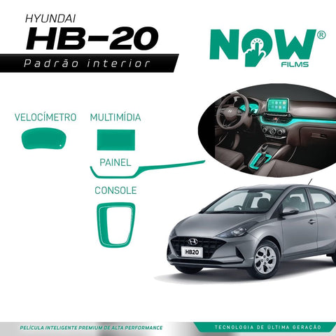 Kit Película Proteção Interna HYUNDAI HB20 (A PARTIR DE 2019)