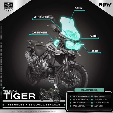 Kit Película Proteção Externa TRIUMPH TIGER 1200 (2019 À 2021)