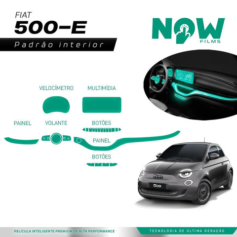 Kit Película Proteção Interna FIAT 500e (A PARTIR DE 2021)