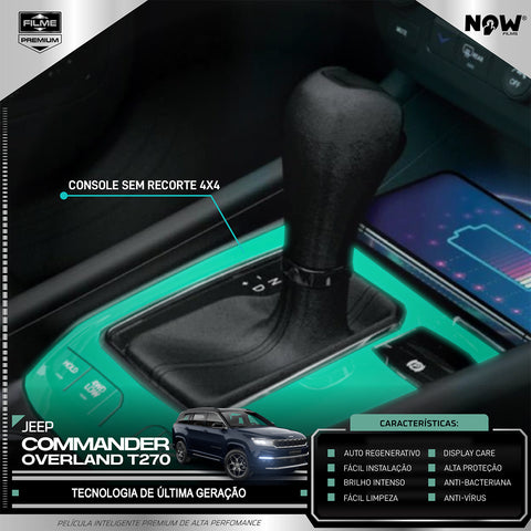 Kit Película Proteção Interna JEEP COMMANDER OVERLAND T270