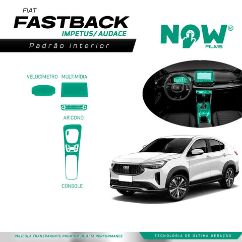 Kit Película Proteção Interna FIAT FASTBACK IMPETUS AUDACE (A PARTIR DE 2022)