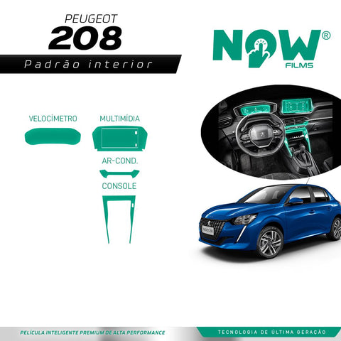 Kit Película Proteção Interna PEUGEOT 208 (A PARTIR DE 2021)