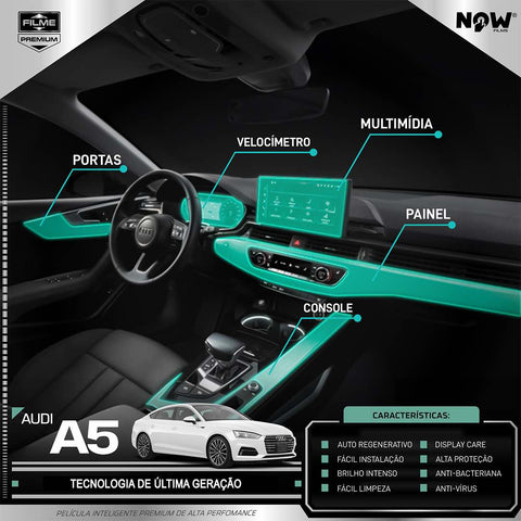 Kit Película Proteção Interna AUDI A5 (A PARTIR DE 2016)