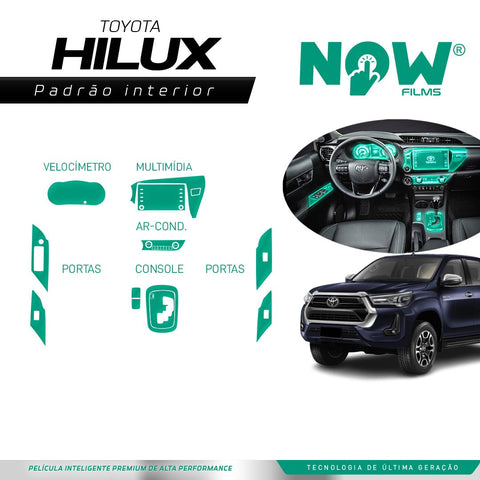 Kit Película Proteção Interna TOYOTA HILUX (2017/23)