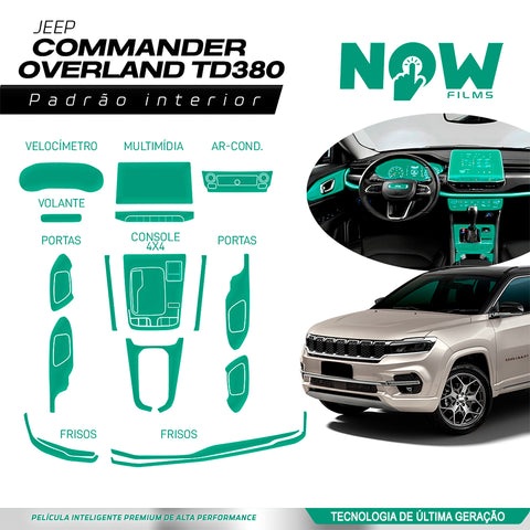 Kit Película Proteção Interna JEEP COMMANDER OVERLAND TD380