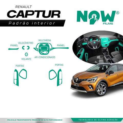 Kit Película Proteção Interna RENAULT CAPTUR (A PARTIR 2022)