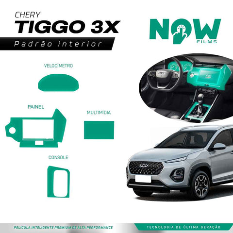Kit Película Proteção Interna CHERY TIGGO 3X 2021 a 2023