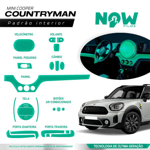 Kit Película Proteção Interna MINI COUNTRYMAN (2017 À 2022)